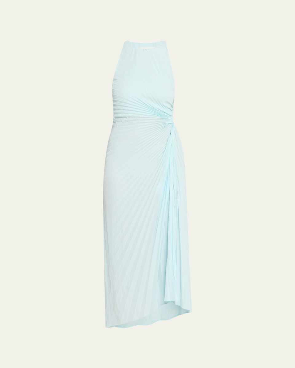 Reagan Pleated Midi Dress
